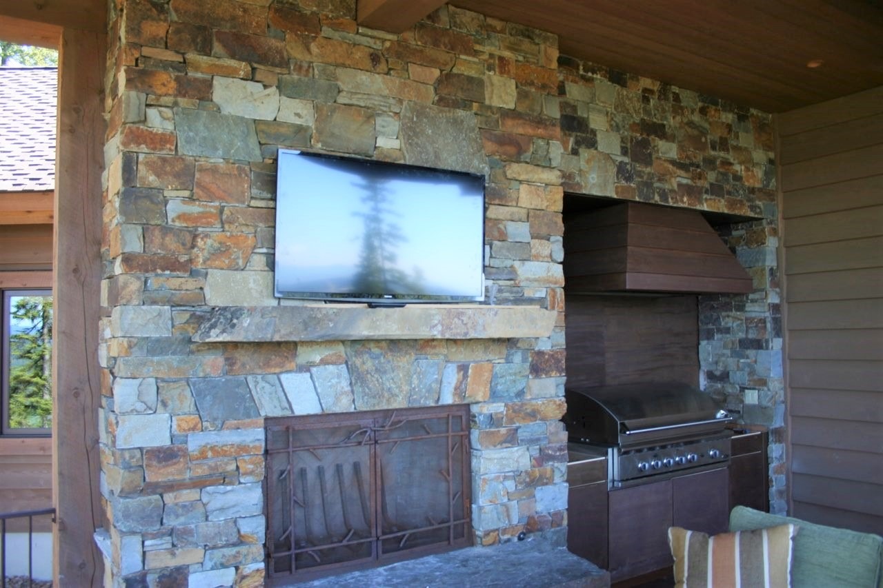BFS Montana Pewn Gold Fireplace