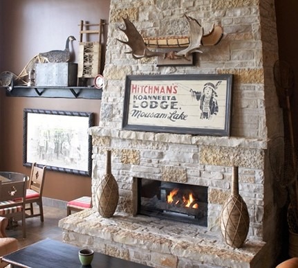 Hulaput Auburn Lodge Fireplace